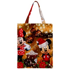 Cartoons, Disney, Merry Christmas, Minnie Zipper Classic Tote Bag by nateshop