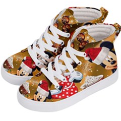 Cartoons, Disney, Merry Christmas, Minnie Kids  Hi-top Skate Sneakers by nateshop
