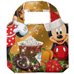 Cartoons, Disney, Merry Christmas, Minnie Foldable Grocery Recycle Bag by nateshop