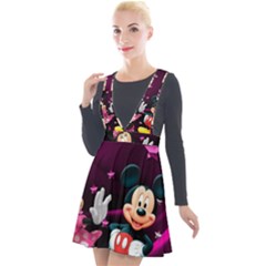 Cartoons, Disney, Mickey Mouse, Minnie Plunge Pinafore Velour Dress by nateshop