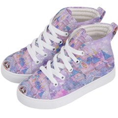 Disney Castle, Mickey And Minnie Kids  Hi-Top Skate Sneakers