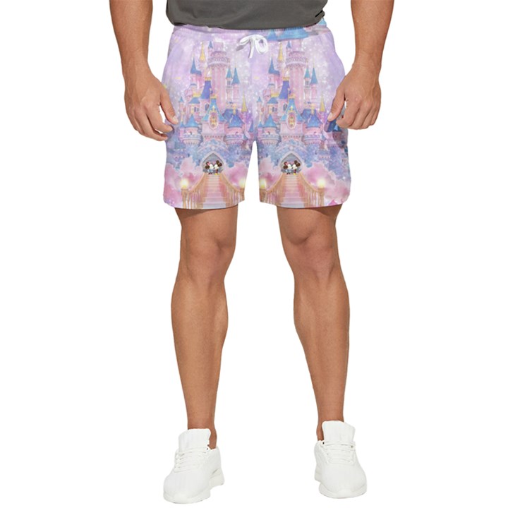 Disney Castle, Mickey And Minnie Men s Runner Shorts