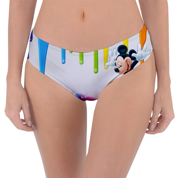 Mickey Mouse, Apple Iphone, Disney, Logo Reversible Classic Bikini Bottoms