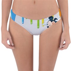 Mickey Mouse, Apple Iphone, Disney, Logo Reversible Hipster Bikini Bottoms by nateshop