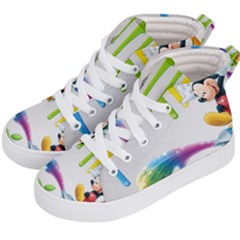 Mickey Mouse, Apple Iphone, Disney, Logo Kids  Hi-top Skate Sneakers by nateshop