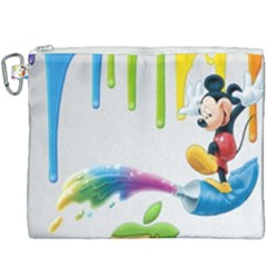 Mickey Mouse, Apple Iphone, Disney, Logo Canvas Cosmetic Bag (xxxl) by nateshop