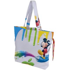 Mickey Mouse, Apple Iphone, Disney, Logo Drawstring Tote Bag by nateshop