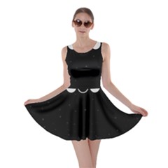 Moon Phases, Eclipse, Black Skater Dress by nateshop