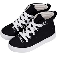 Moon Phases, Eclipse, Black Kids  Hi-top Skate Sneakers by nateshop
