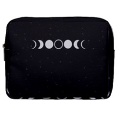 Moon Phases, Eclipse, Black Make Up Pouch (Large)