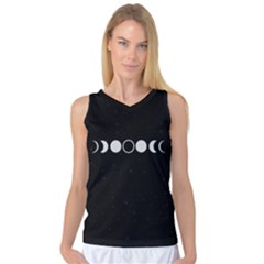 Moon Phases, Eclipse, Black Women s Basketball Tank Top by nateshop