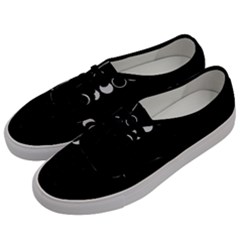 Moon Phases, Eclipse, Black Men s Classic Low Top Sneakers by nateshop
