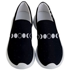 Moon Phases, Eclipse, Black Women s Lightweight Slip Ons by nateshop