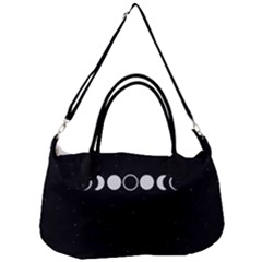 Moon Phases, Eclipse, Black Removable Strap Handbag by nateshop