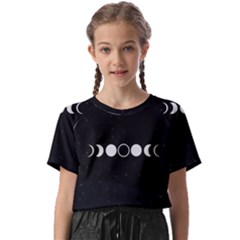 Moon Phases, Eclipse, Black Kids  Basic T-shirt by nateshop