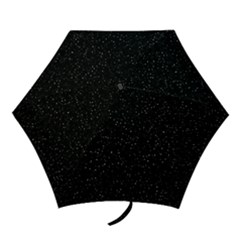 Simple Starry Sky, Alone, Black, Dark, Nature Mini Folding Umbrellas by nateshop