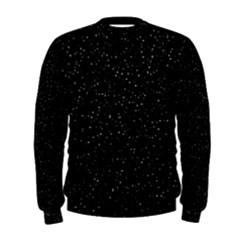 Simple Starry Sky, Alone, Black, Dark, Nature Men s Sweatshirt by nateshop
