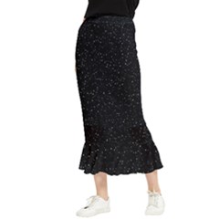 Simple Starry Sky, Alone, Black, Dark, Nature Maxi Fishtail Chiffon Skirt by nateshop