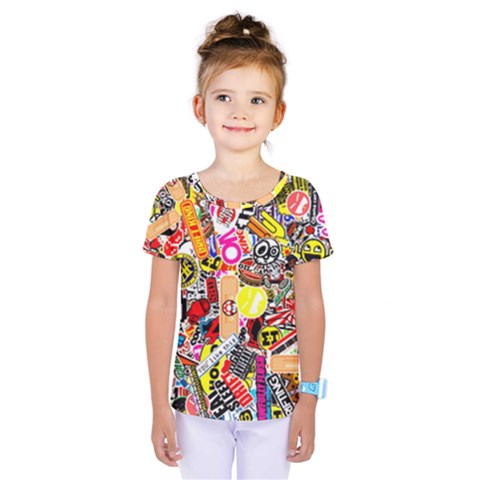 Sticker Bomb, Art, Cartoon, Dope Kids  One Piece T-shirt by nateshop