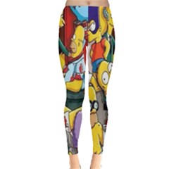 The Simpsons, Cartoon, Crazy, Dope Everyday Leggings  by nateshop