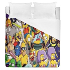 The Simpsons, Cartoon, Crazy, Dope Duvet Cover (queen Size) by nateshop