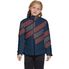 Abstract, Cool, Dark New, Pattern, Race Kids  Puffer Bubble Jacket Coat