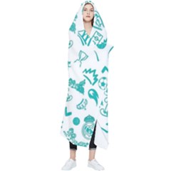Background, Pattern, Sport Wearable Blanket by nateshop