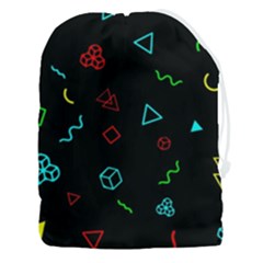 Black, Dark, Galaxy Drawstring Pouch (3xl) by nateshop