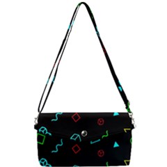 Black, Dark, Galaxy Removable Strap Clutch Bag