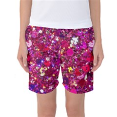 Pink Glitter, Cute, Girly, Glitter, Pink, Purple, Sparkle Women s Basketball Shorts by nateshop