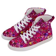 Pink Glitter, Cute, Girly, Glitter, Pink, Purple, Sparkle Men s Hi-top Skate Sneakers by nateshop