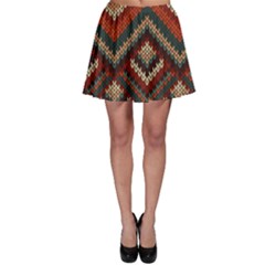 Fabric Abstract Pattern Fabric Textures, Geometric Skater Skirt