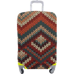 Fabric Abstract Pattern Fabric Textures, Geometric Luggage Cover (Large)