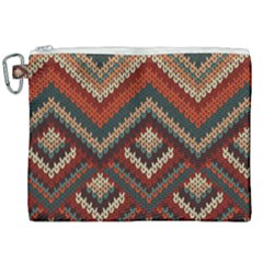 Fabric Abstract Pattern Fabric Textures, Geometric Canvas Cosmetic Bag (xxl) by nateshop