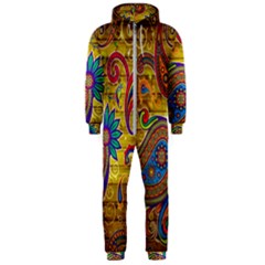 Pattern, Abstract Pattern, Colorful, Hooded Jumpsuit (men) by nateshop