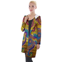 Pattern, Abstract Pattern, Colorful, Hooded Pocket Cardigan