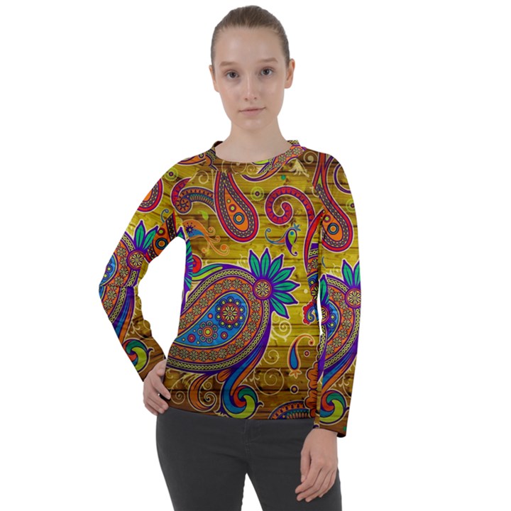 Pattern, Abstract Pattern, Colorful, Women s Long Sleeve Raglan T-Shirt