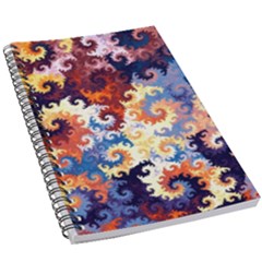 Spirals, Colorful, Pattern, Patterns, Twisted 5 5  X 8 5  Notebook by nateshop