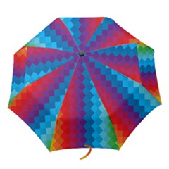 Rainbow Beautiful Seamless Pattern Folding Umbrellas