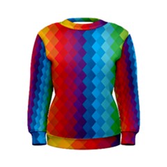 Rainbow Beautiful Seamless Pattern Women s Sweatshirt