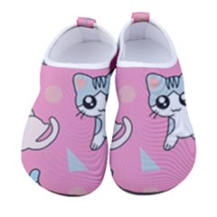 Cute Animal Little Cat Seamless Pattern Kids  Sock-style Water Shoes by Cemarart