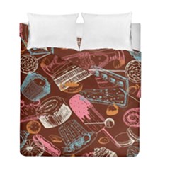 Sweet Food Seamless Pattern Duvet Cover Double Side (full/ Double Size)