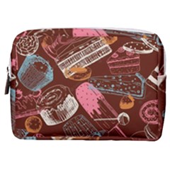 Sweet Food Seamless Pattern Make Up Pouch (medium) by Cemarart