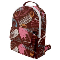 Sweet Food Seamless Pattern Flap Pocket Backpack (small)