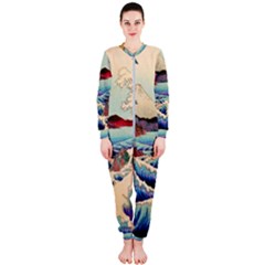 Wave Japanese Mount Fuji Onepiece Jumpsuit (ladies) by Grandong