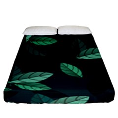 Foliage Fitted Sheet (king Size)