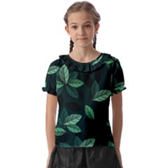 Foliage Kids  Frill Chiffon Blouse