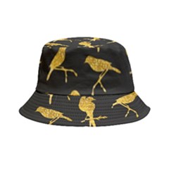 Background With Golden Birds Bucket Hat by Ndabl3x
