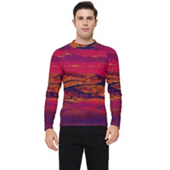 Time Wind Polishpattern Architecture Building City Cityscape Nature Pop-art Pop Surrealism  Retrowave Men s Long Sleeve Rash Guard