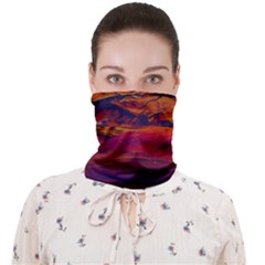 Time Wind Polishpattern Architecture Building City Cityscape Nature Pop-art Pop Surrealism  Retrowave Face Covering Bandana (Adult)